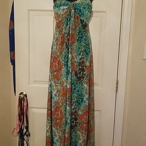 Strapless maxi dress